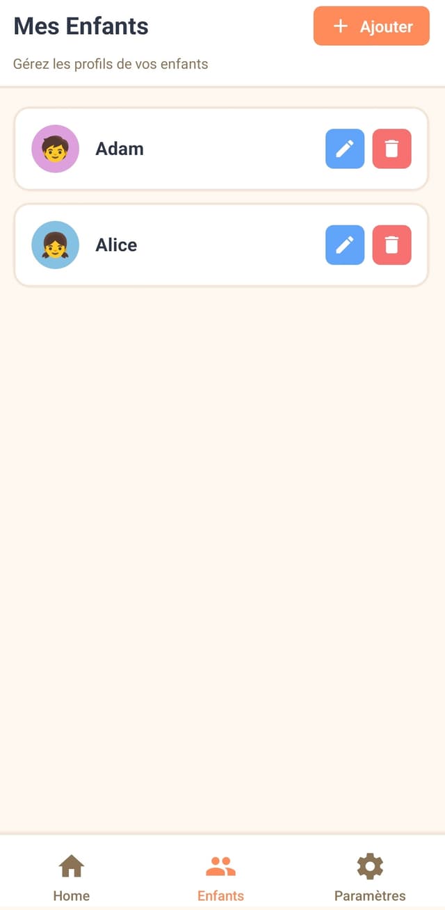 Capture d'écran de l'application de planning Planinou - Vue 2 : organisation de calendrier et gestion d'événements